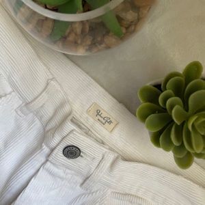 john halt high waisted white painter pants!